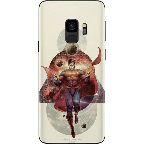 DC Comics Superman Galaxy Flying Galaxy S9 Skin